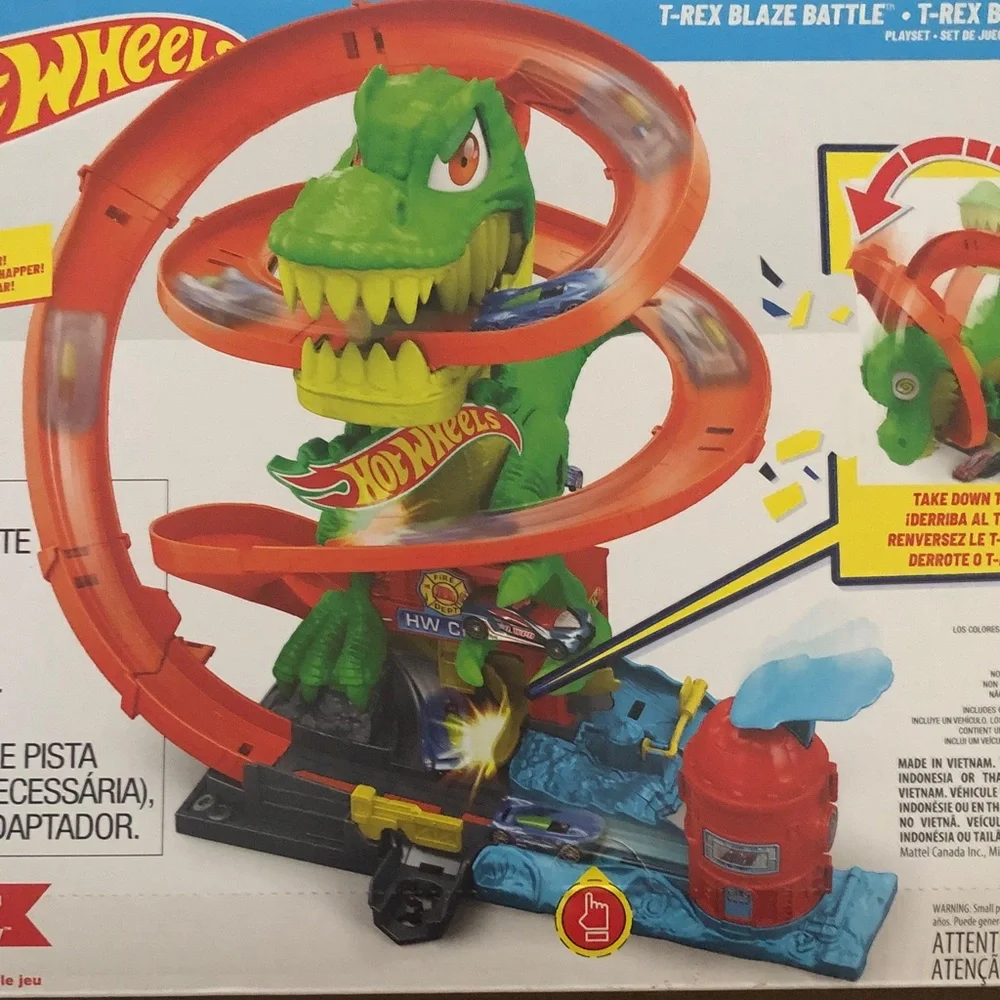 Hot Wheels T-Rex Spiral Track ❣️Ship Alone❣️